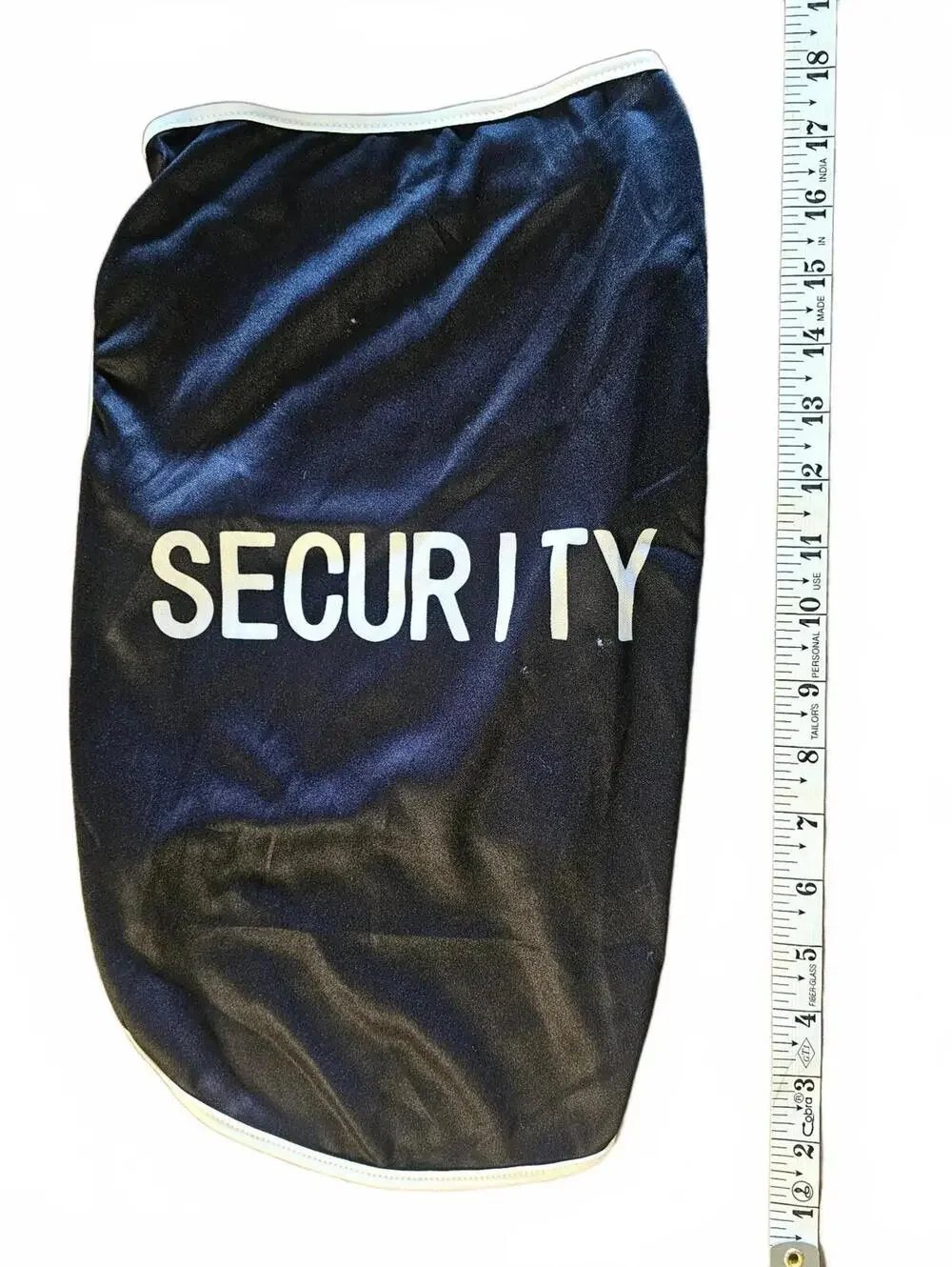Black 'SECURITY' Dog Shirt Costume